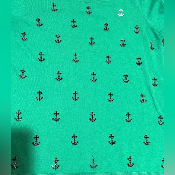 Talbots | ladies embellished anchor sweater. Size: XS - Picture 15 of 16